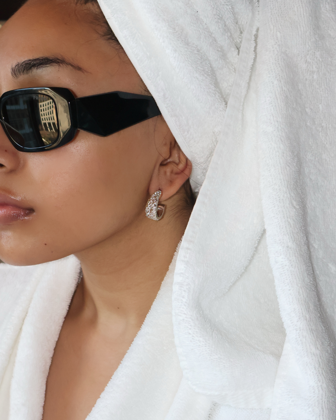 women's silver earring