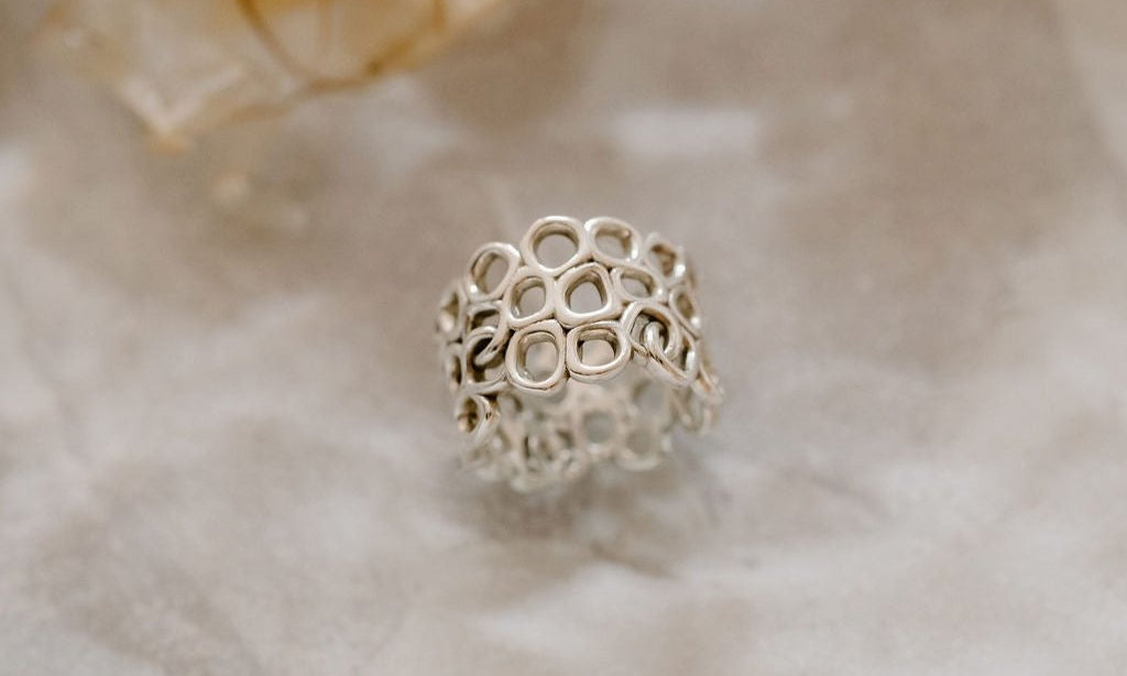 Ring inspired by inner beauty floating on water.
